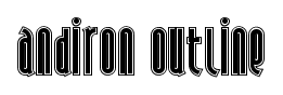 Andiron Outline font